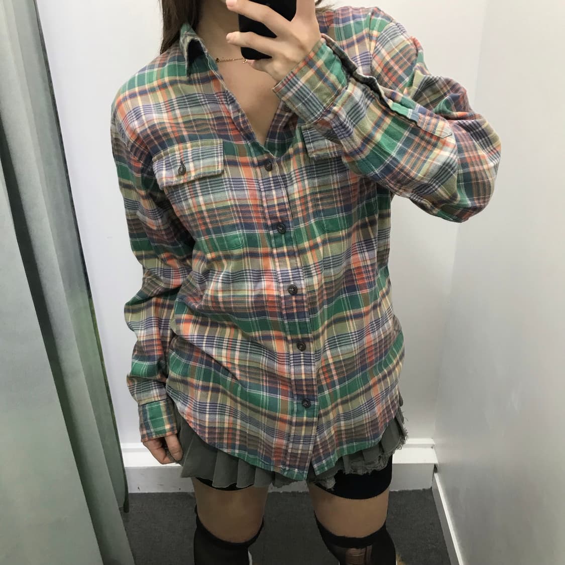 폴로 체크 포켓셔츠 상품이미지2