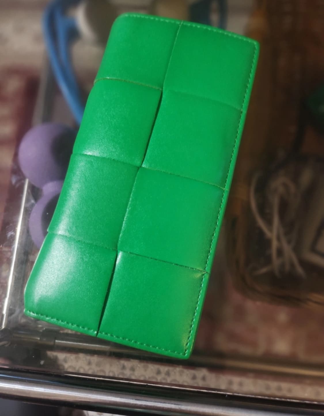 보테가베네타 맥시 장지갑 그린 상품이미지1