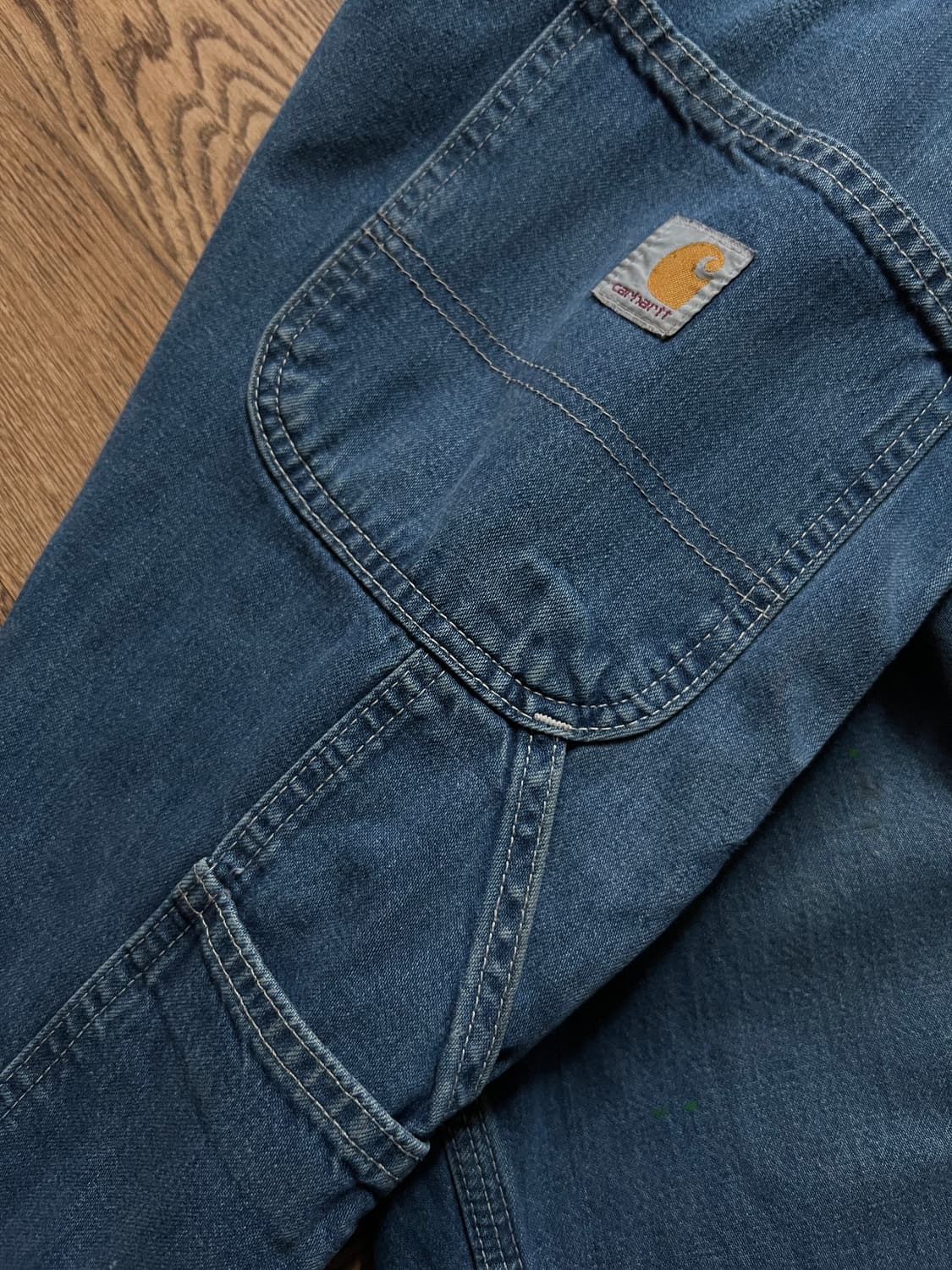 [38]칼하트 USA 덩가리핏 싱글니 워크 데님 팬츠 상품이미지8