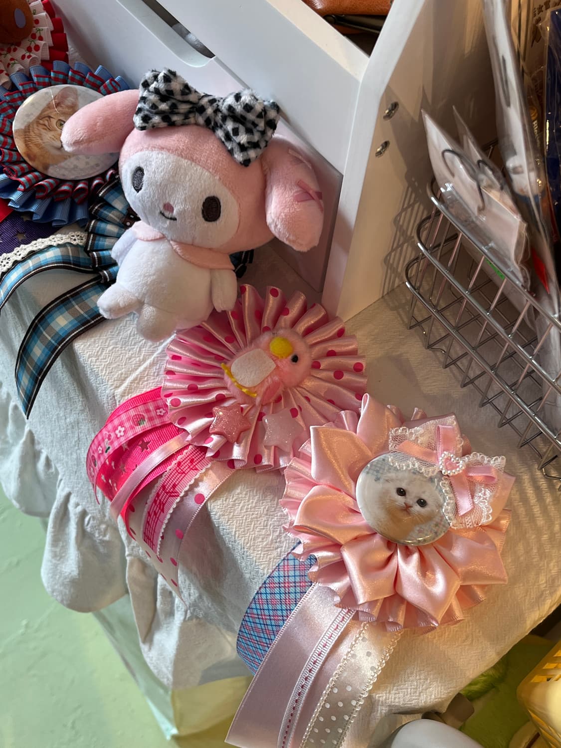 깅엄체크 마이멜로디와 로제트 세트 🪷 상품이미지7