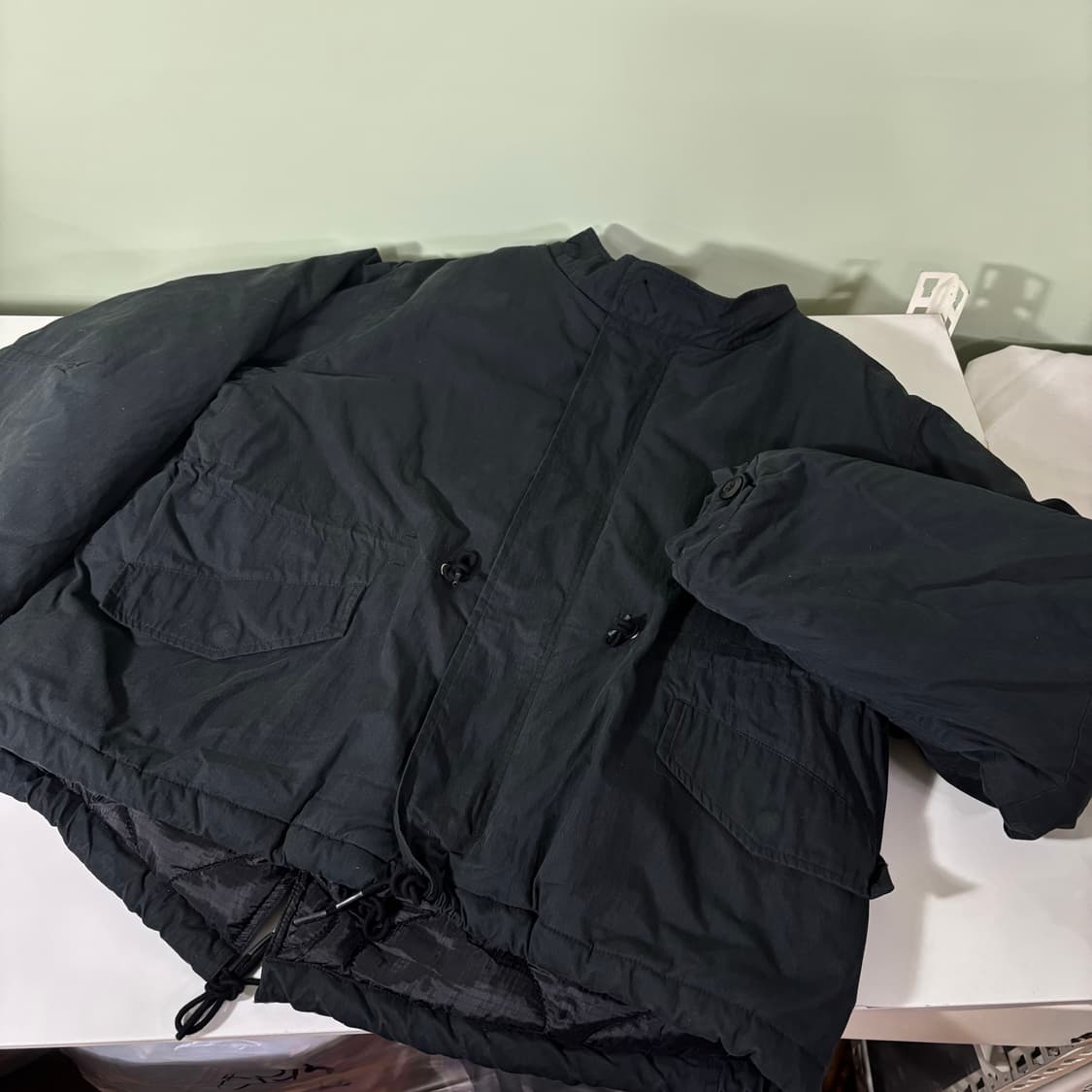 S 95 라퍼지스토어 블랙 M65 숏 야상점퍼 상품이미지2