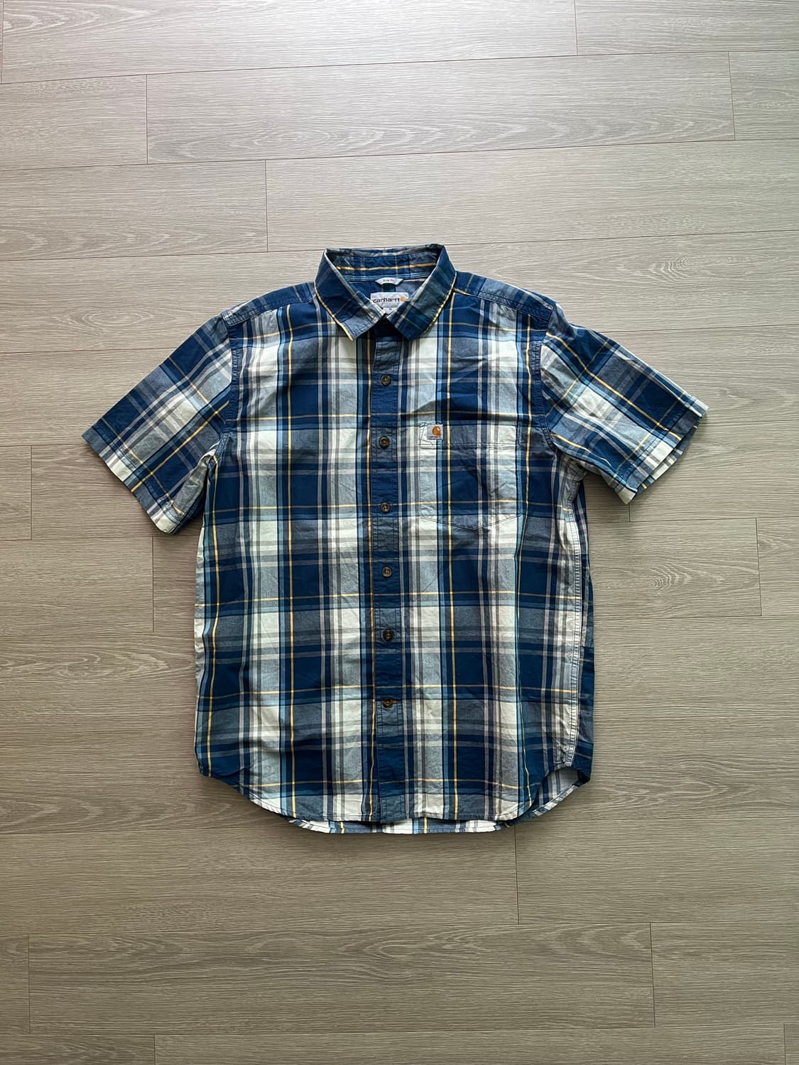 새상품) 칼하트 반팔 체크 셔츠 상품이미지3