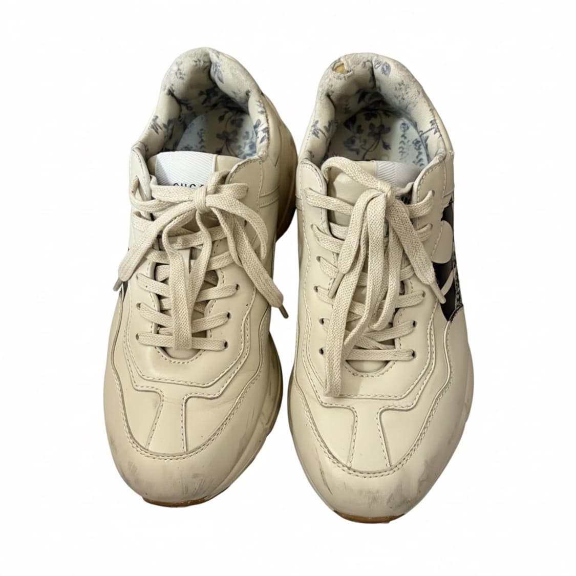 🖤구찌 X MLB 뉴욕 양키스 라이톤 스니커즈 아이보리🤍 상품이미지3