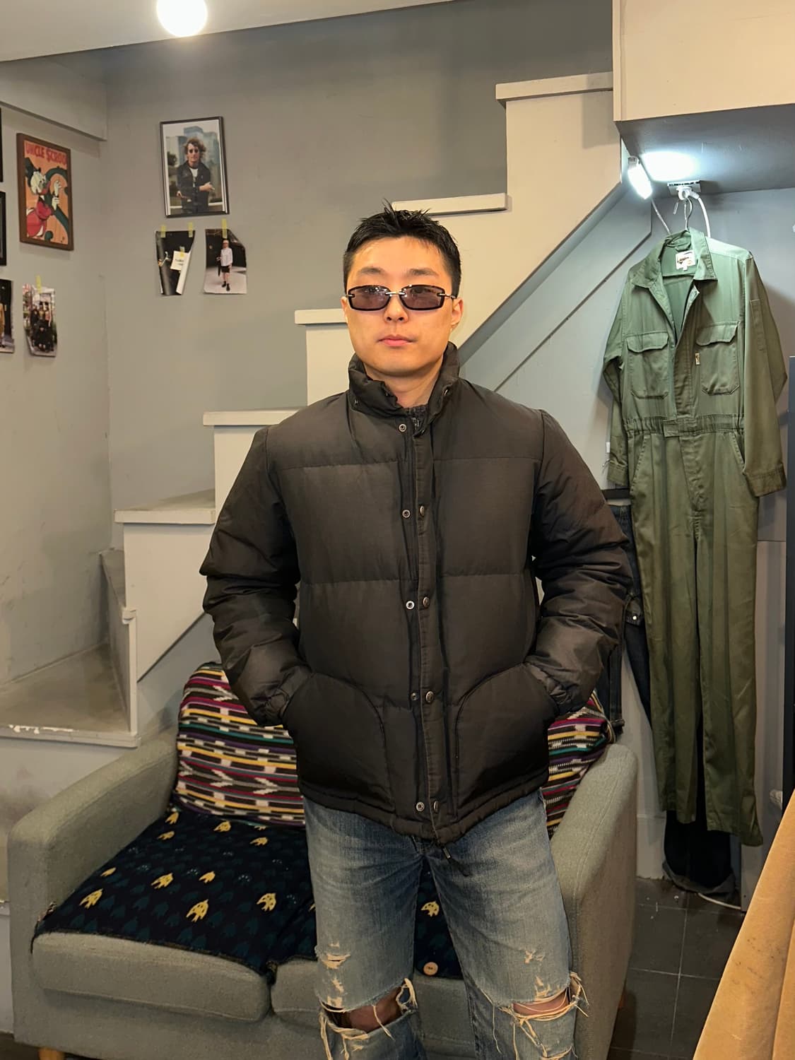 Sierra Designs 64 black padded jacket 상품이미지1