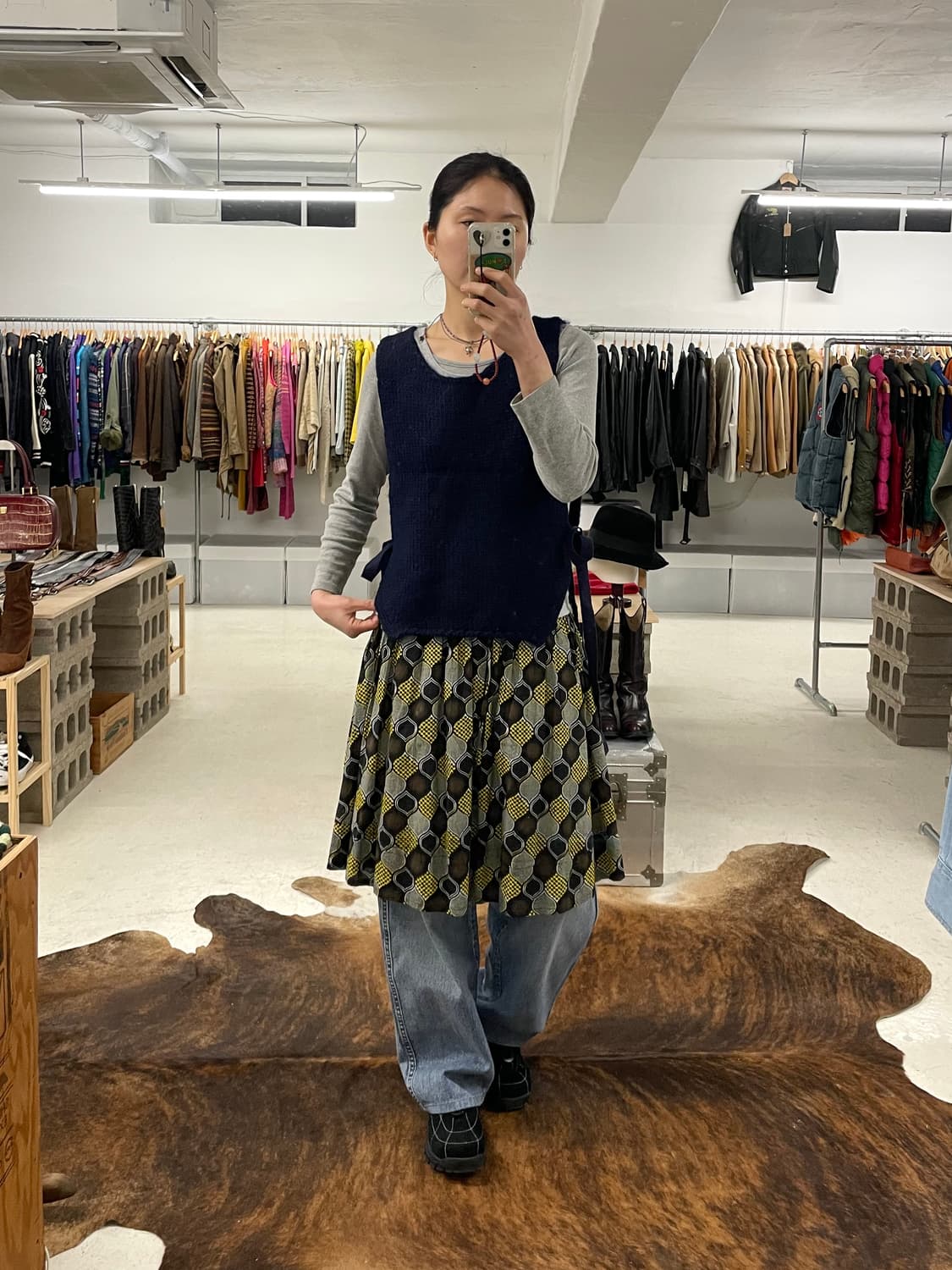 BEAMS BOY knit vest 빔즈보이 레이어드 니트 베스트 상품이미지9