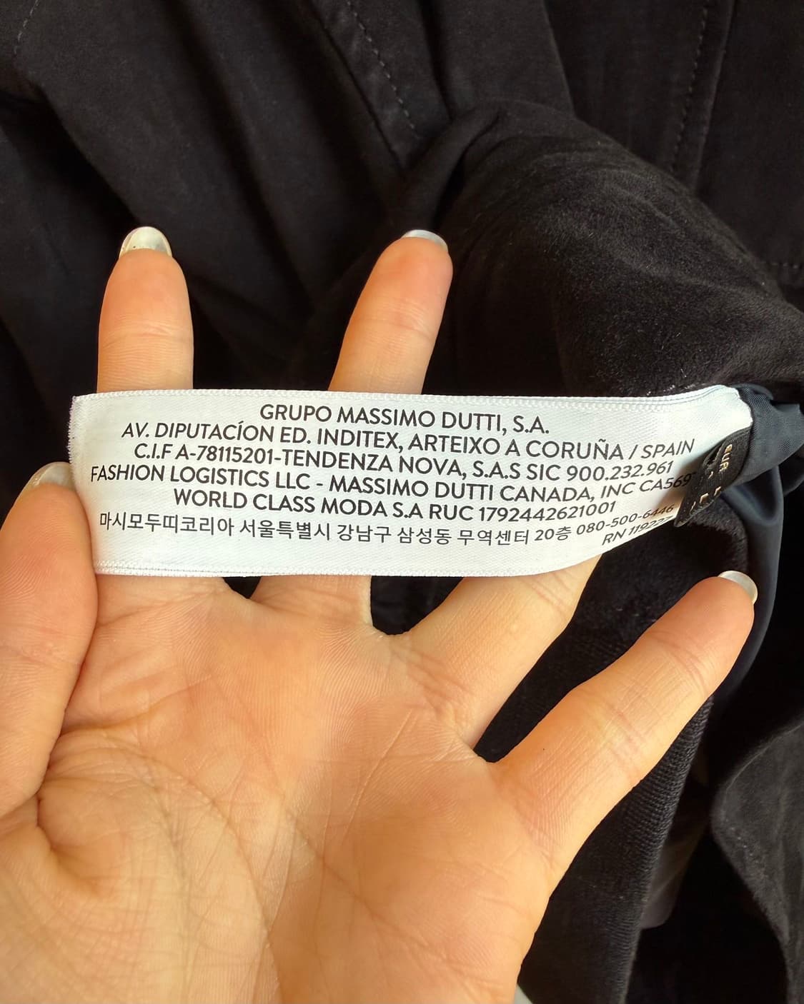 마시모 두띠 블랙 스웨이드 레더 봄버 자켓  상품이미지9