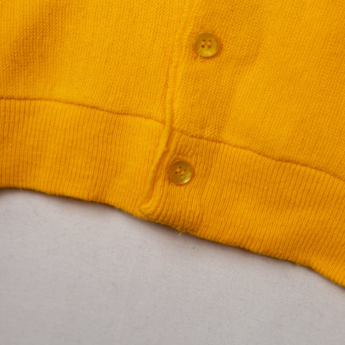 70s 버진 올른 아크릴 가디건 머스타드 상품이미지2