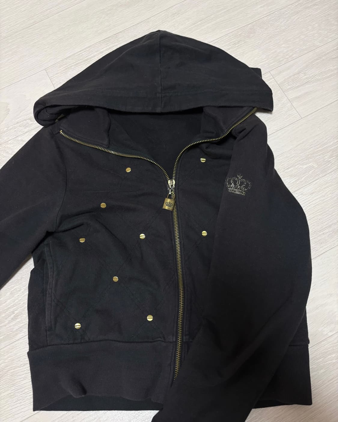 아디다스 리스펙트미 오네갸루 딱붙핏 빈티지 후드집업 상품이미지1