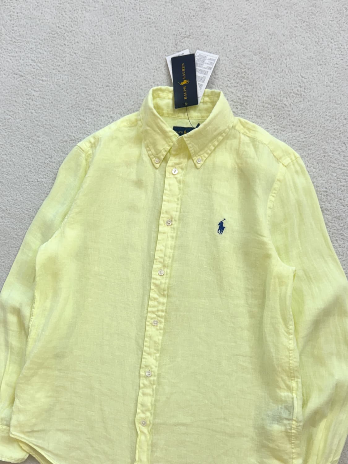 폴로 레몬 린넨 셔츠 상품이미지1