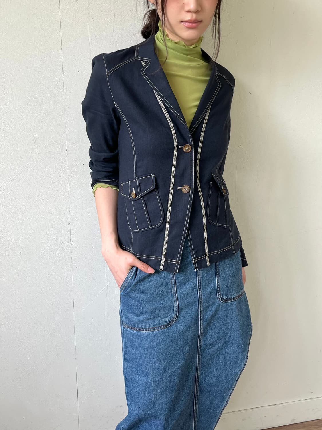 HIROKO BIS 린넨 자켓 상품이미지3