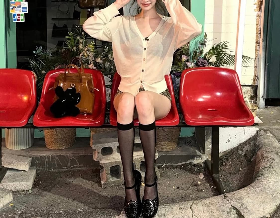 더미스테리어스호텔 시스루 가디건 상품이미지4