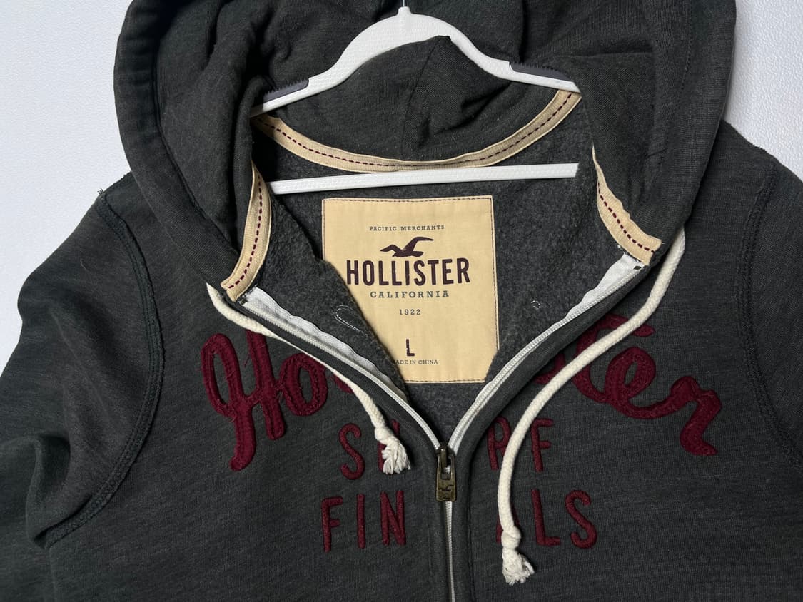 홀리스터 차콜 여성 후드집업 상품이미지4