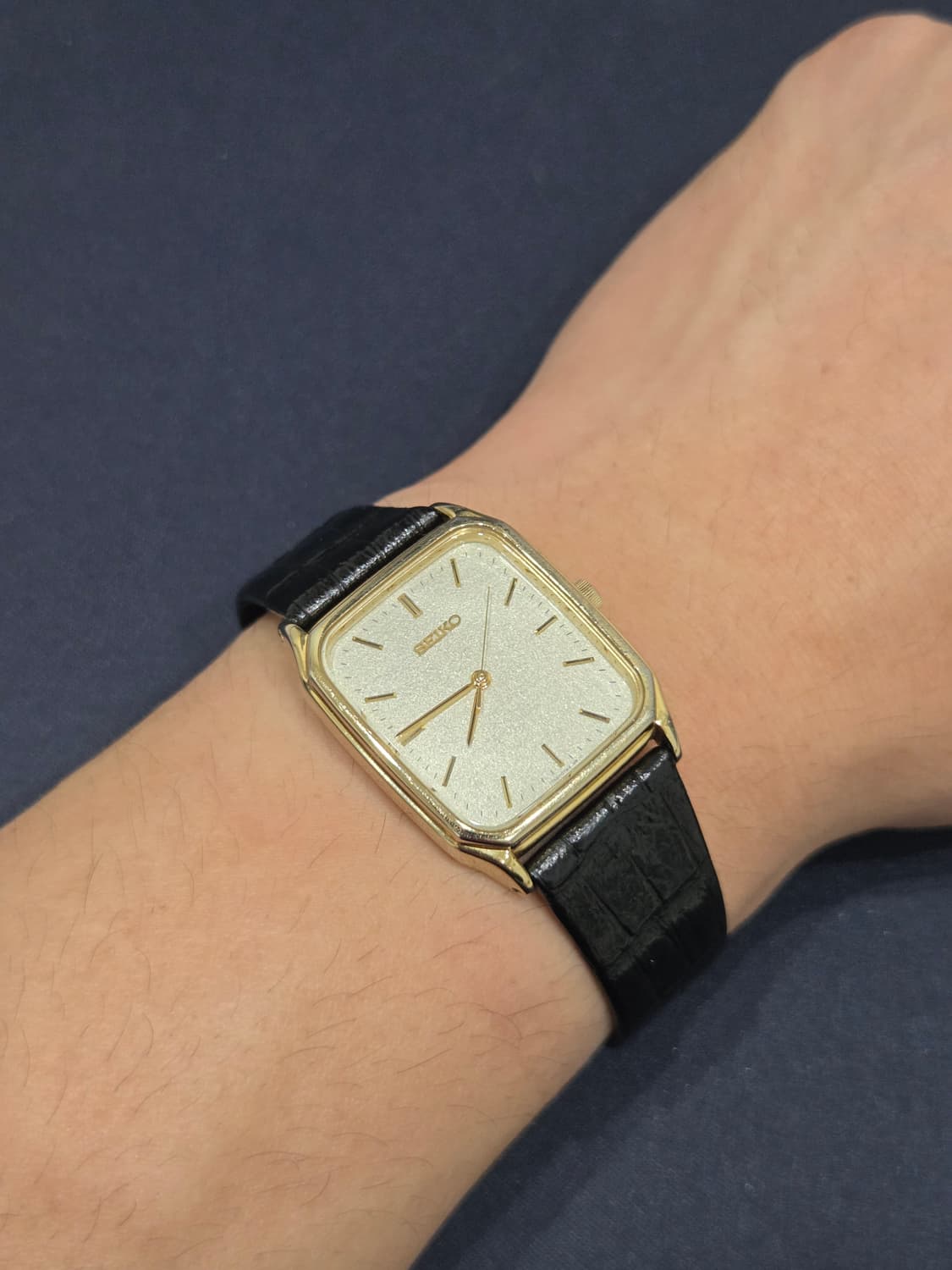 빈티지 세이코 탱크 금장 샌드다이얼 신품 스트랩 상품이미지7
