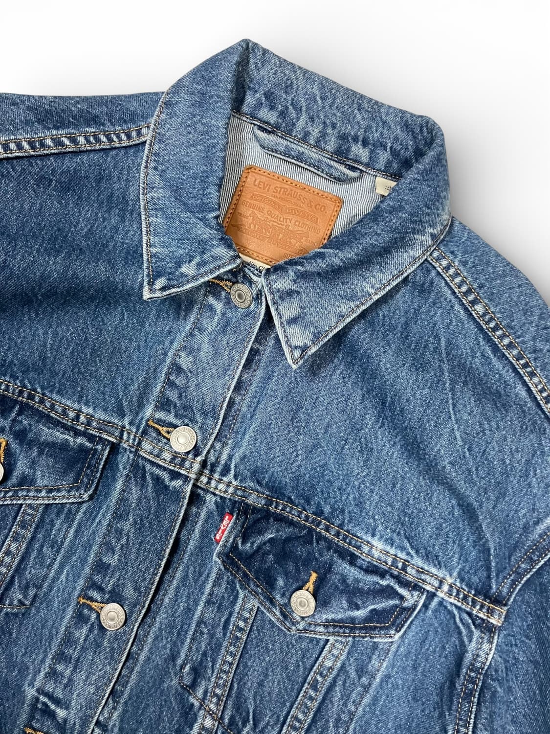 프리비엄 리바이스 로고 포인트 데님자켓 S 상품이미지2