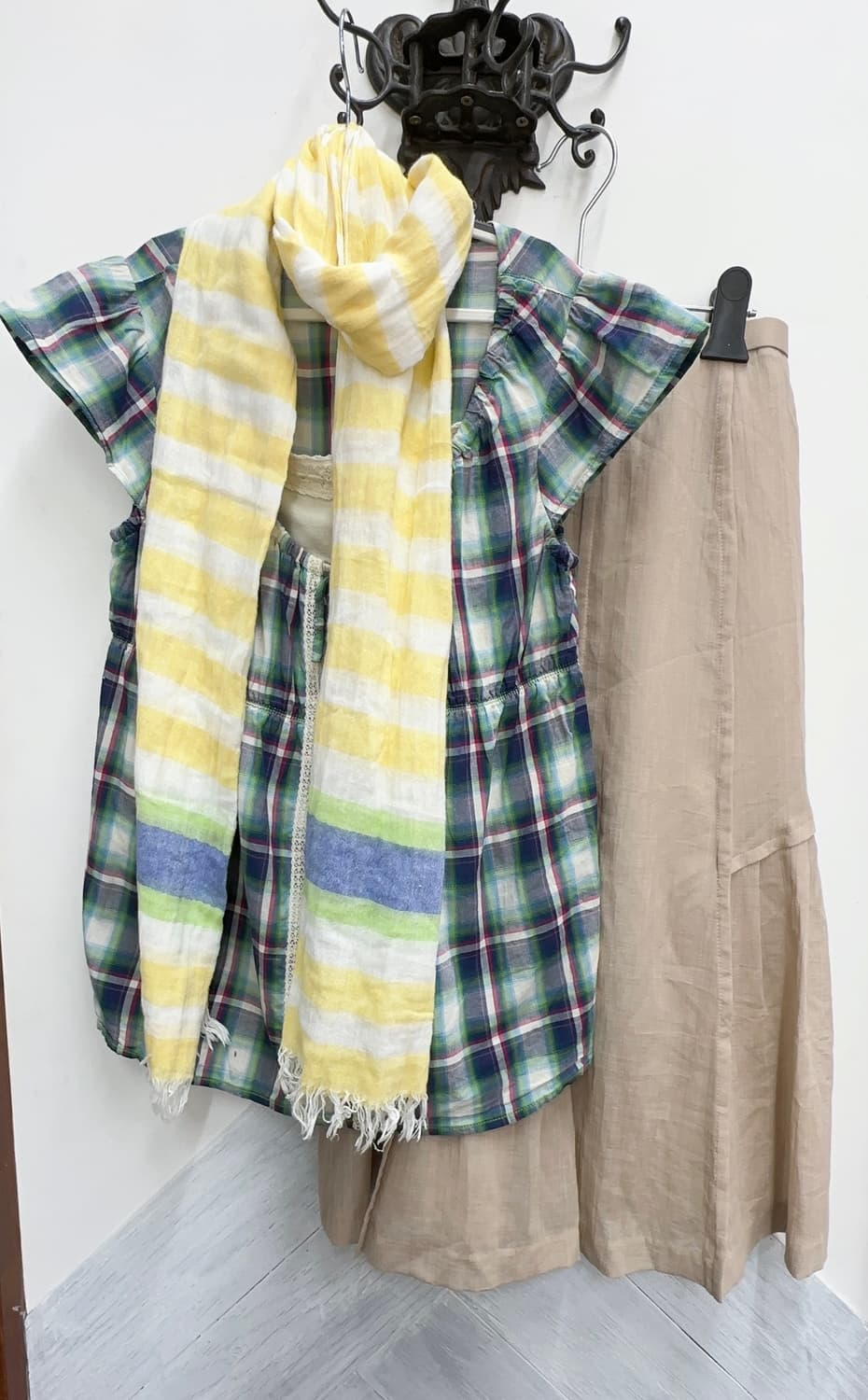 🫧하구미의  외출복 코디세트🫧 머플러 대장템 블라우스 모리걸 그런지  상품이미지2