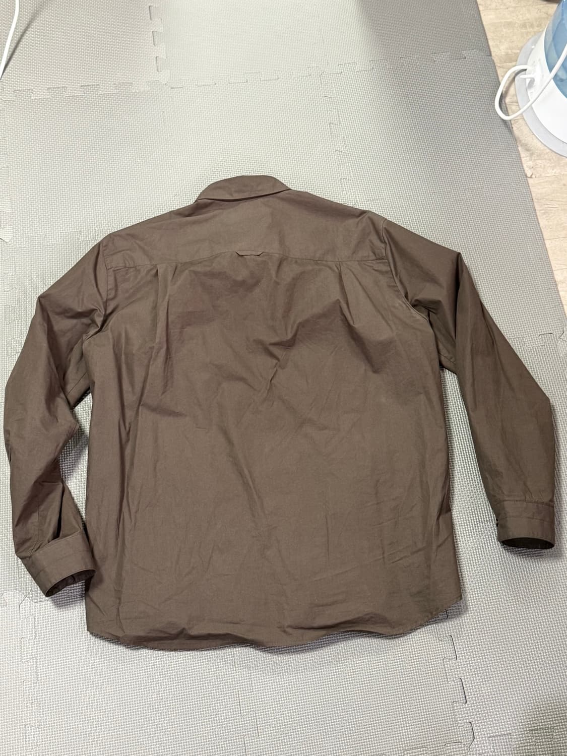 [M]post archive faction 8.0+셔링셔츠 브라운 상품이미지3