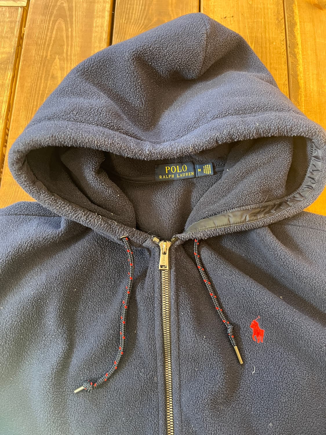 폴로 네이비 플리스 후드집업 상품이미지8