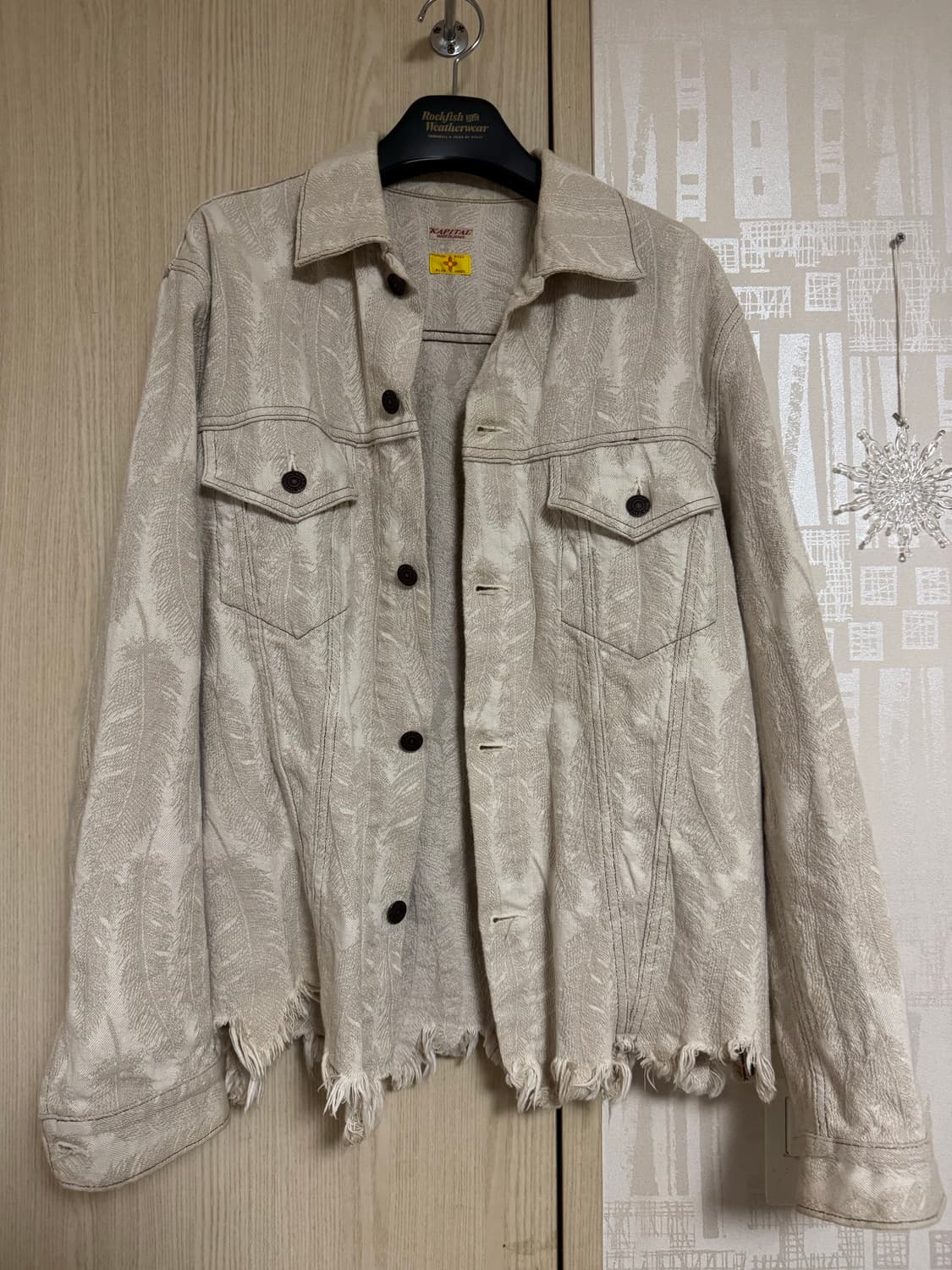 Kapital 12oz feather denim 3rd JKT white 상품이미지1