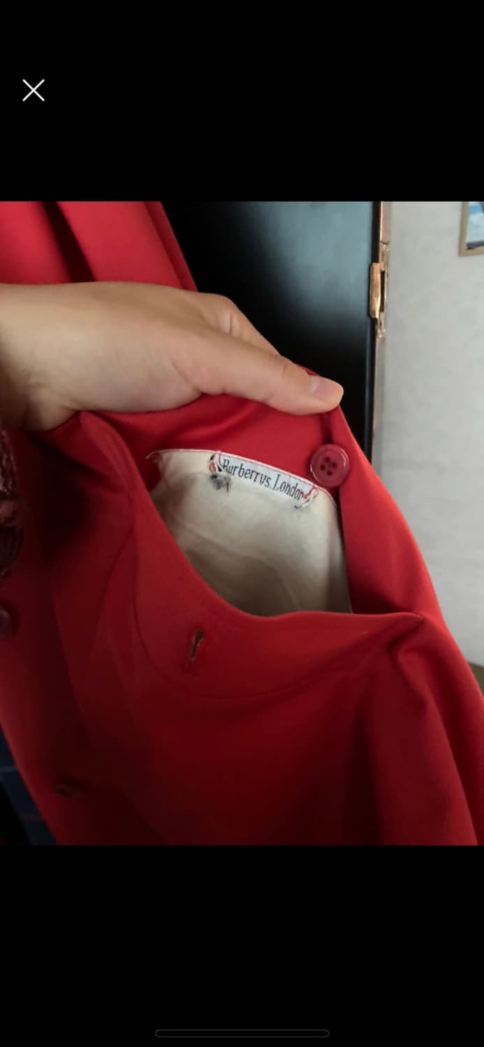 버버리 체크안감 싱글 코트 상품이미지4