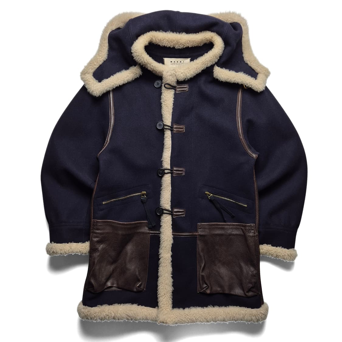 [38] 마르니 12aw 울 후드코트 b7 상품이미지1