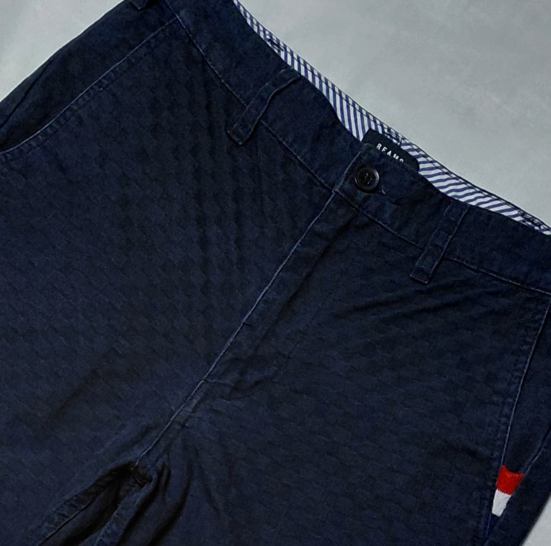 [S] 빔즈 하트 BEAMS HEART 체크 자카드 치노 팬츠 상품이미지3