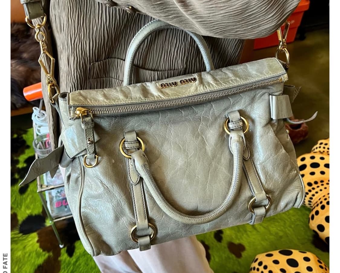 Miu Miu Vitello Shine Ribbon Bag 상품이미지1