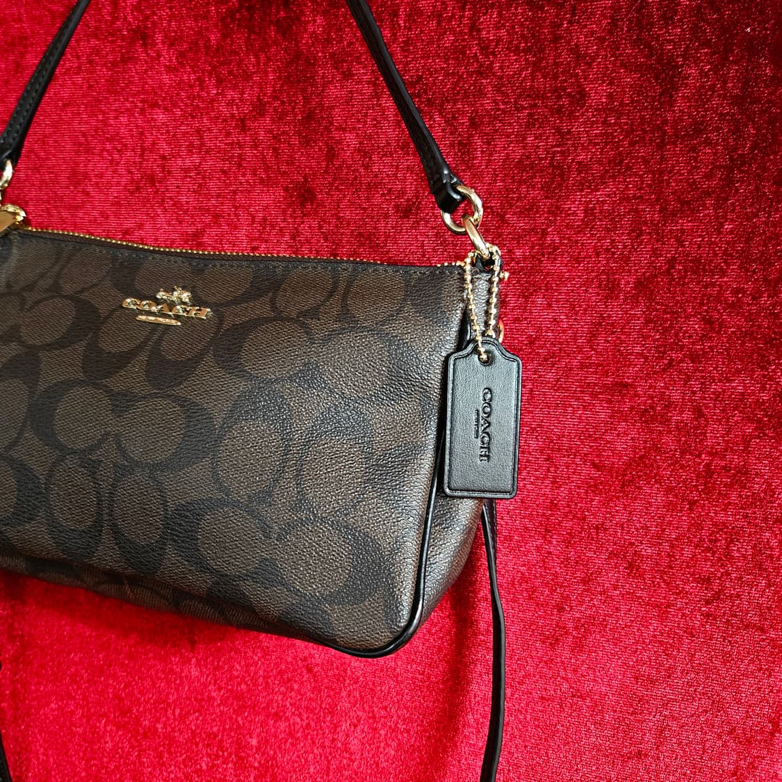 코치(Coach) 시그니쳐 탑핸들 미니 숄더 크로스백  상품이미지2