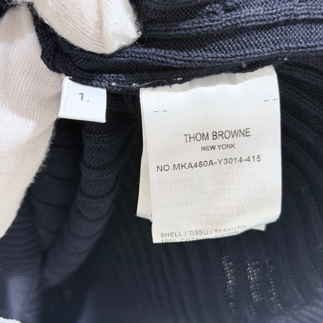 1 / 톰브라운 사선완장 케이블 네이비 니트 상품이미지6