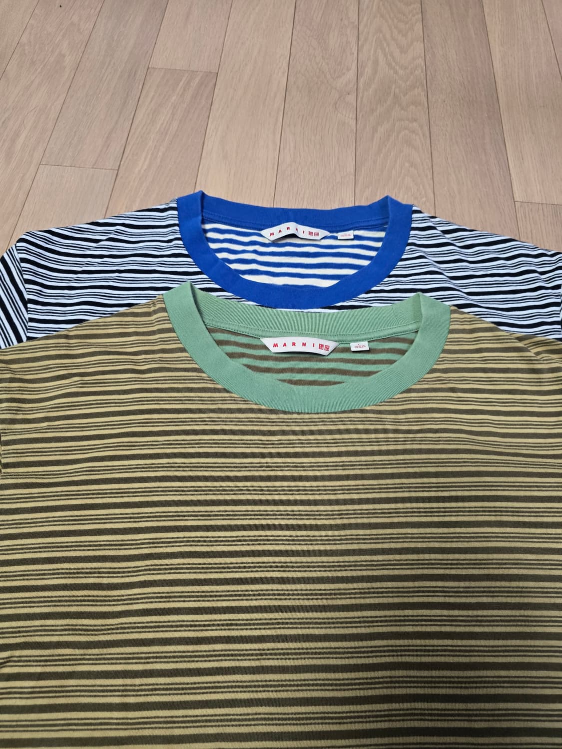 유니클로 마르니 보더크루넥 스트라이프 티셔츠 L 2종 세트 상품이미지7