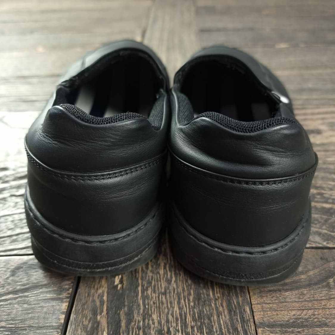 [써네이] 드리미 레더 슬립온 올블랙 P01493 상품이미지5