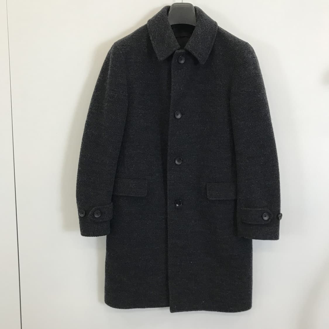 유니클로 차콜 울 싱글모직코트 [M사이즈] 상품이미지1