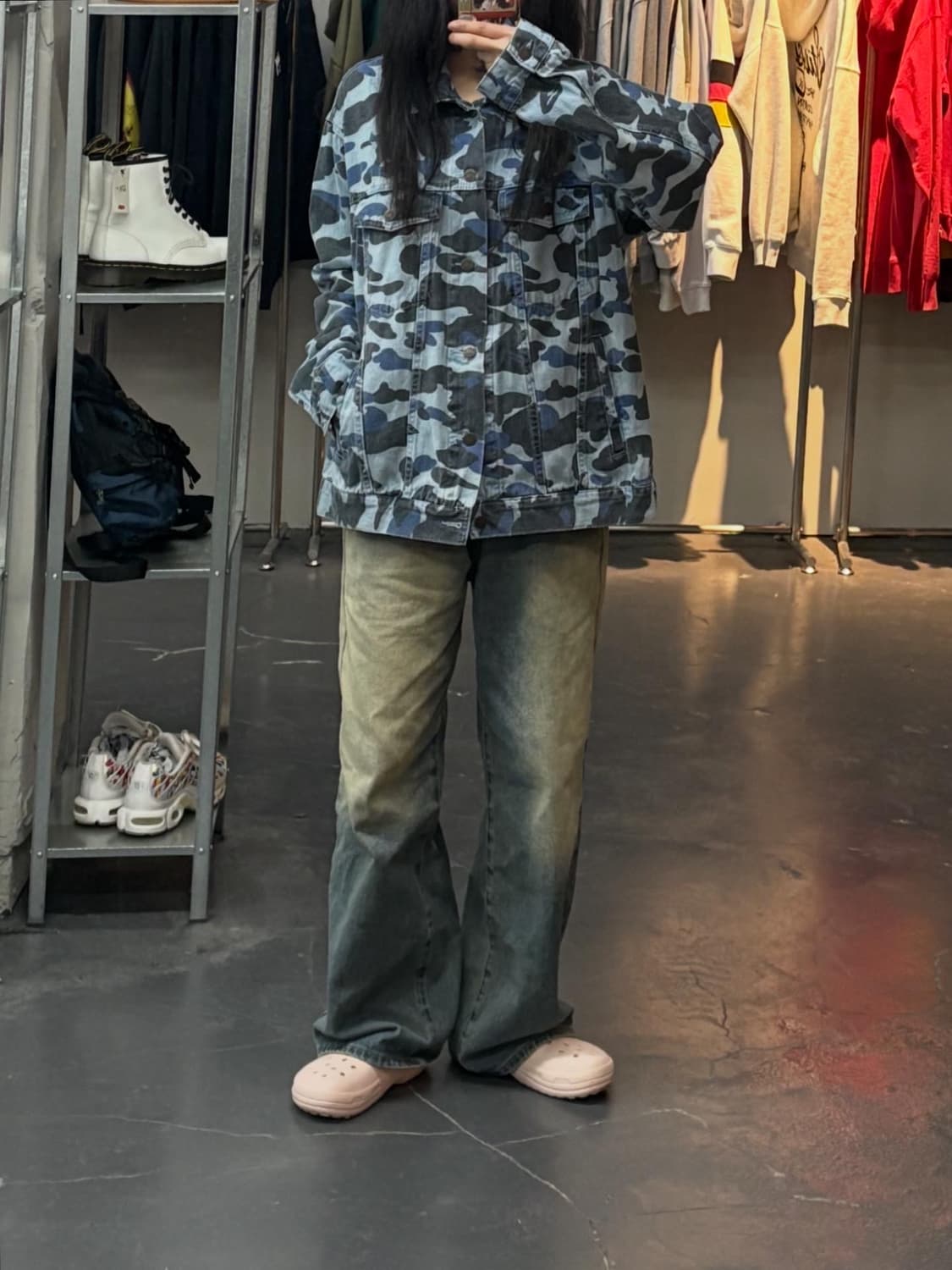 베이프 블루 카모데님 자켓 A3066 상품이미지1