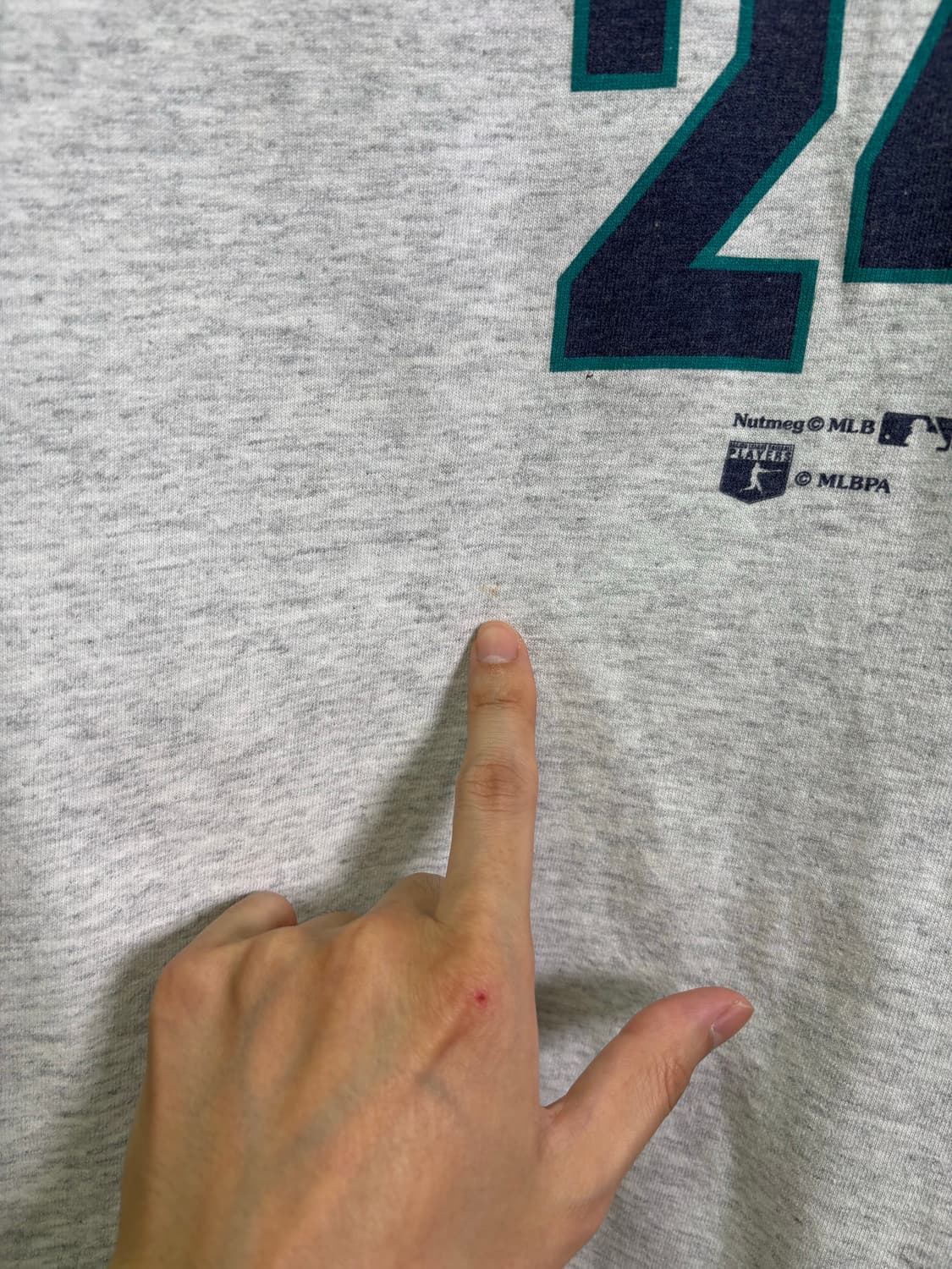 90s NUTMEG 시애틀 매리너스 Ken Griffey Jr. 티셔츠  상품이미지10