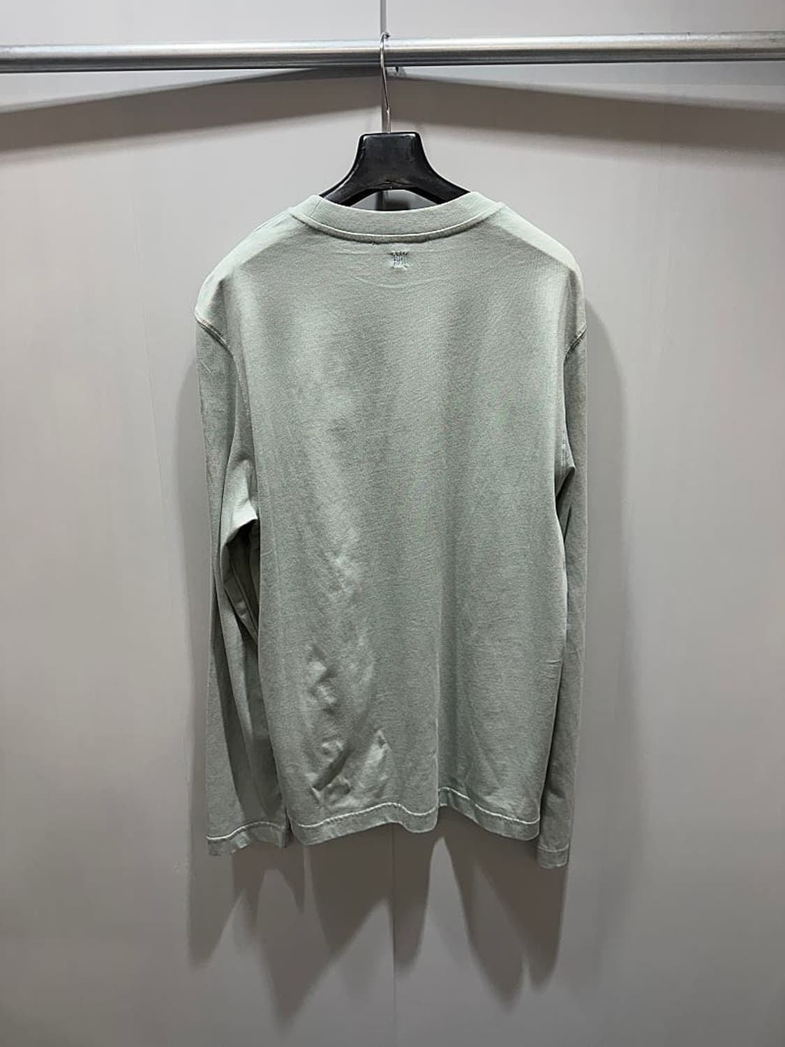 (정품/새상품) 아미 남성 그레이 블루 하트 로고 롱슬리브 상품이미지4