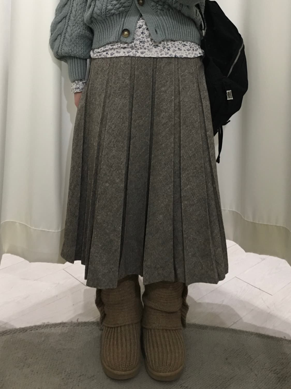 Mocha Wool Skirt 상품이미지1