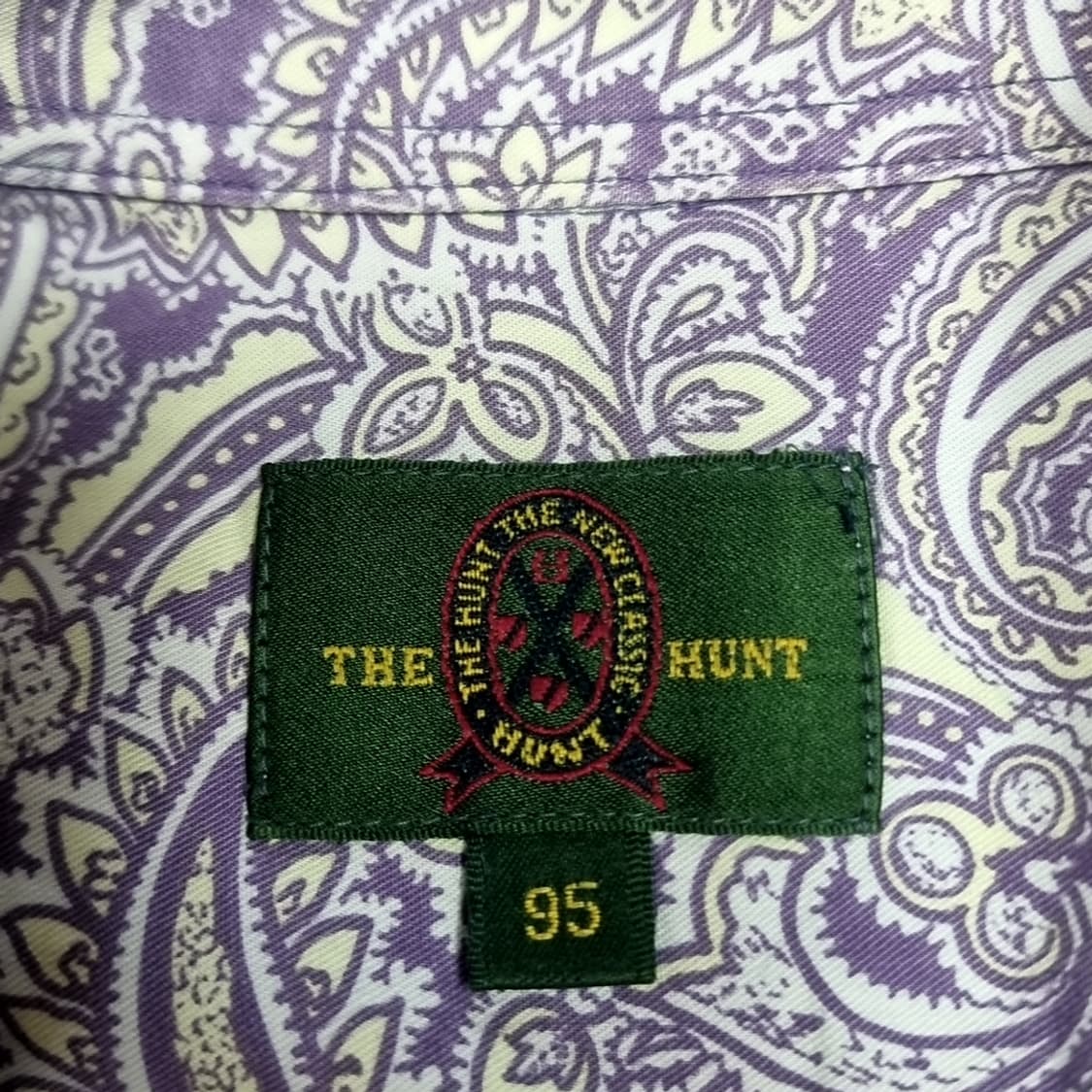 80년대 코리아빈티지 더헌트 페이즐리 긴팔 셔츠(95) 상품이미지5