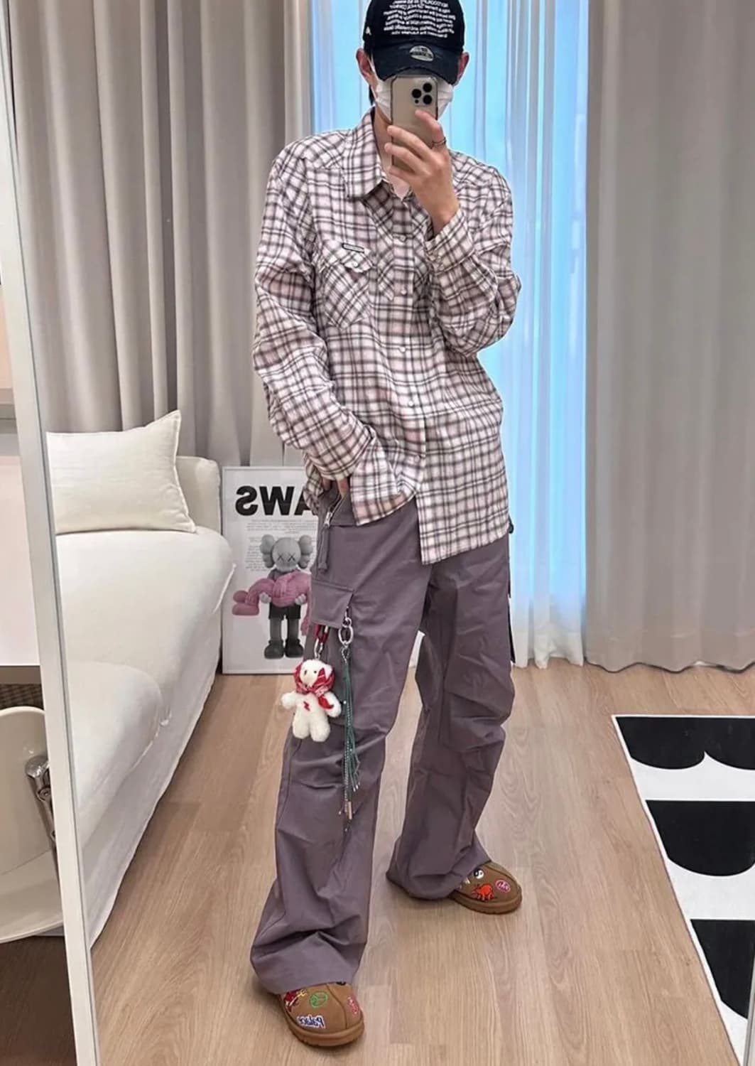 WESTERN CHECK SHIRTS PINK L 상품이미지3