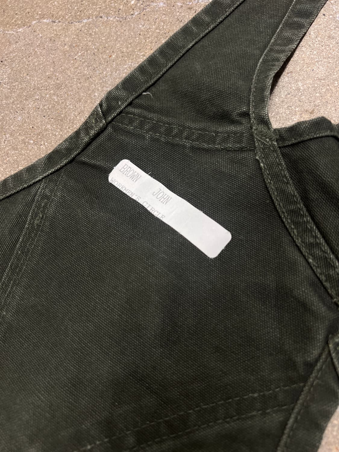 00’s 칼하트 더블니 오버롤 모스그린 상품이미지7