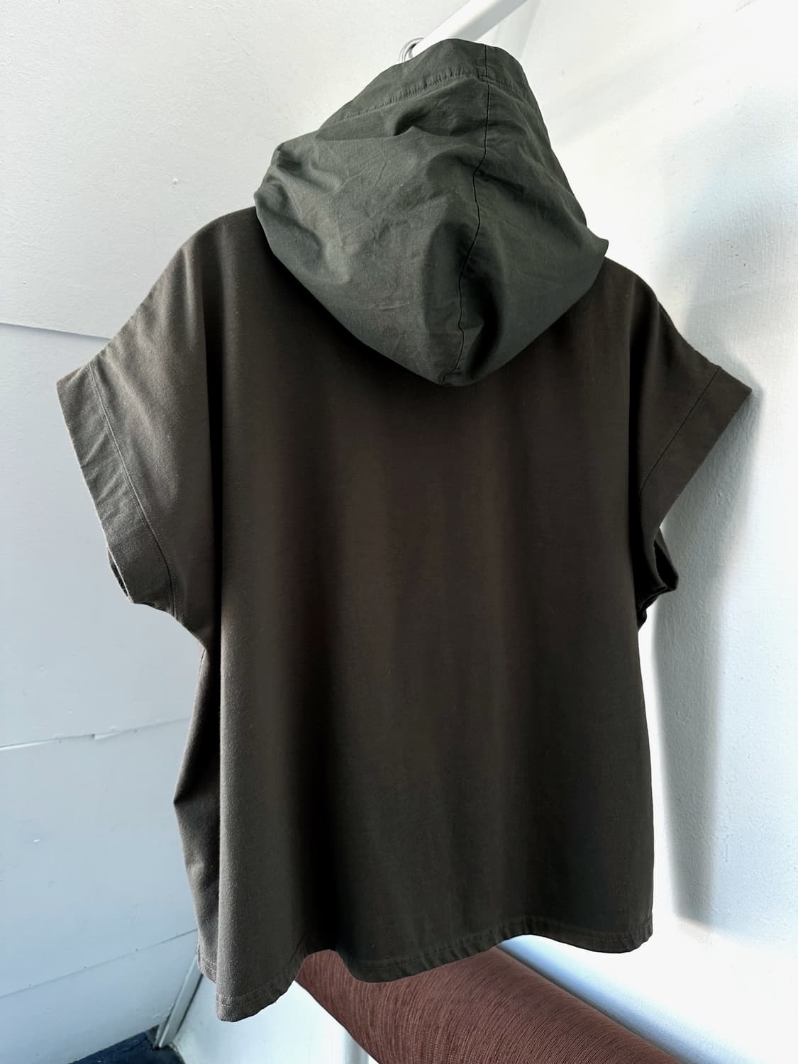 Wide design hooded pullover top 상품이미지4