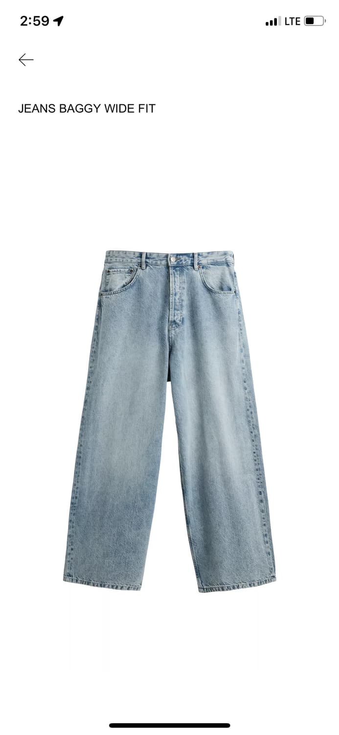 자라 zara 배기 와이드 진 청바지 리바이스 상품이미지1