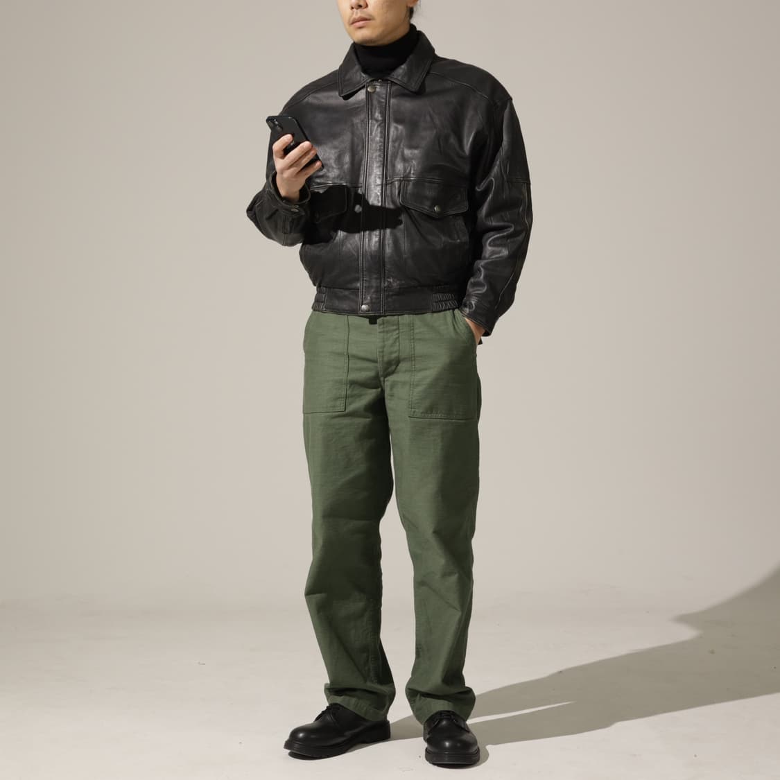 Vtg 양가죽 블루종 자켓 상품이미지10