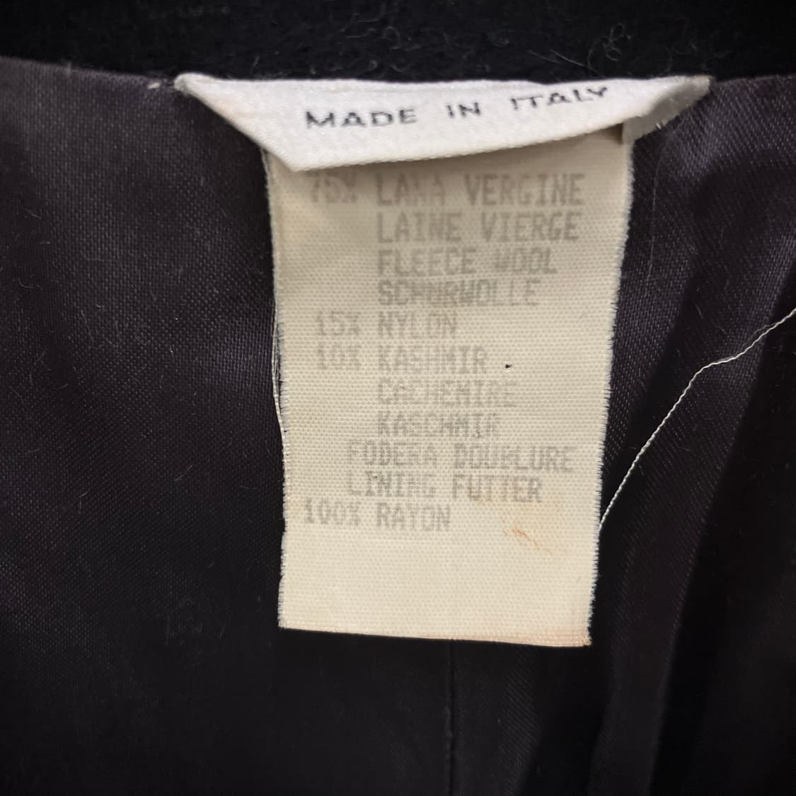 베르사체 블랙 울 캐시미어 더블 브레스티드 코트  상품이미지6