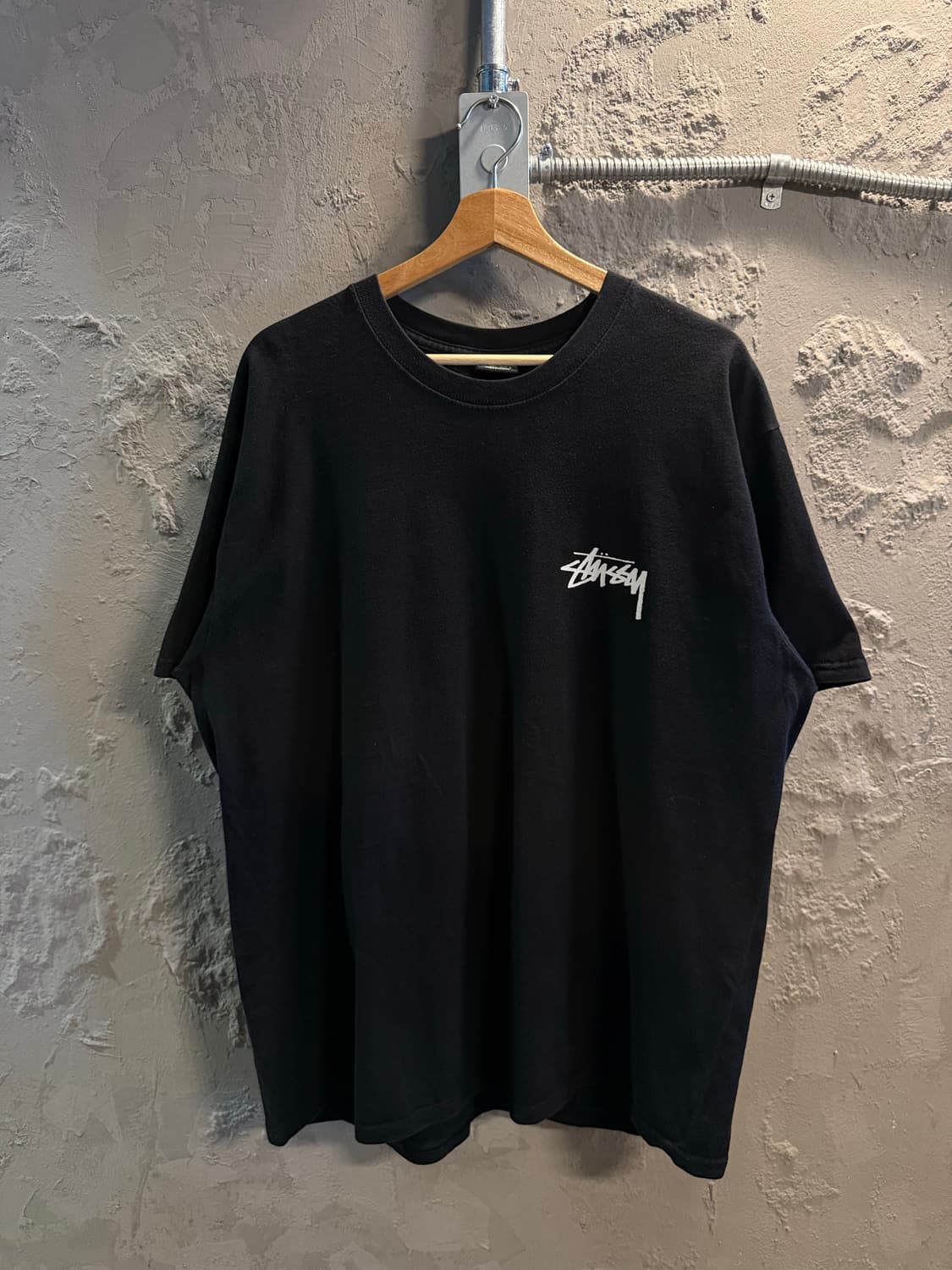 XL 스투시 STUSSY 오리지널 다이스 그래픽 로고 반팔 티셔츠 블랙 상품이미지5