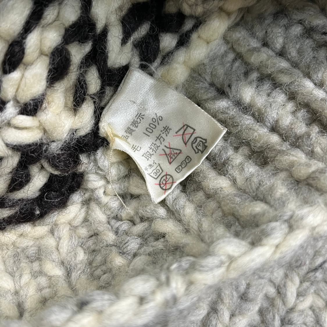 [TUAK] 빈티지 캐나다 핸드니트 코위찬 집업가디건 상품이미지7