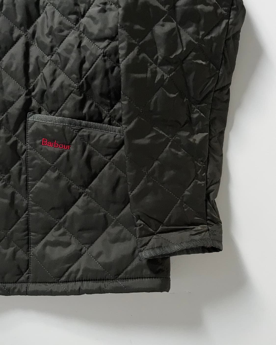 Barbour 바버 리데스데일 카키컬러 퀄팅 자켓 상품이미지5