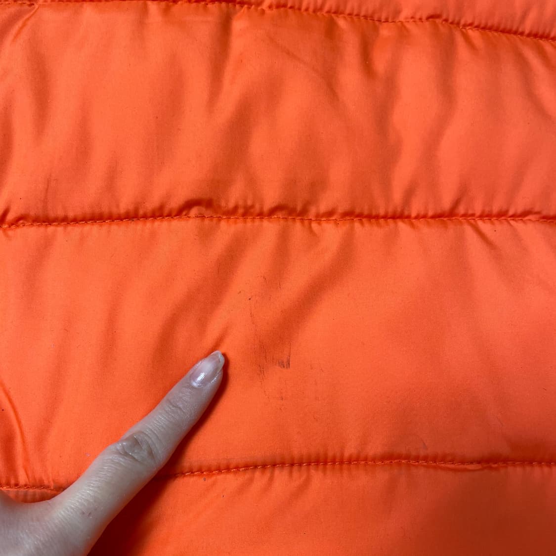 홀리스터 오렌지 패딩조끼 M 상품이미지6