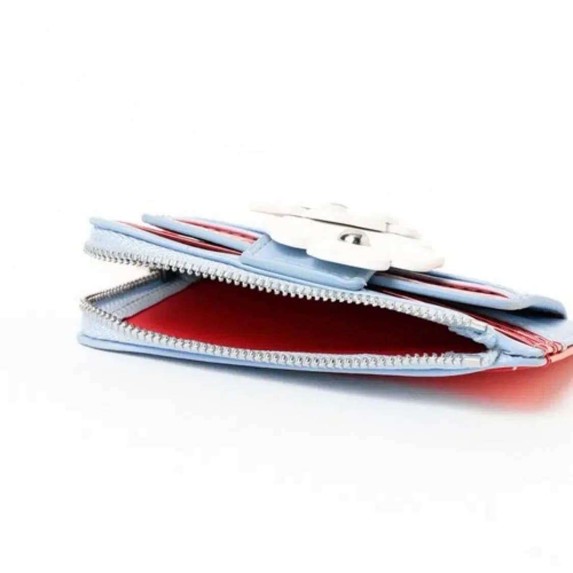 빔즈 플라워 카드 지갑 동전 케이스 색소폰 블루 하늘 레드 빨강 블루 상품이미지3