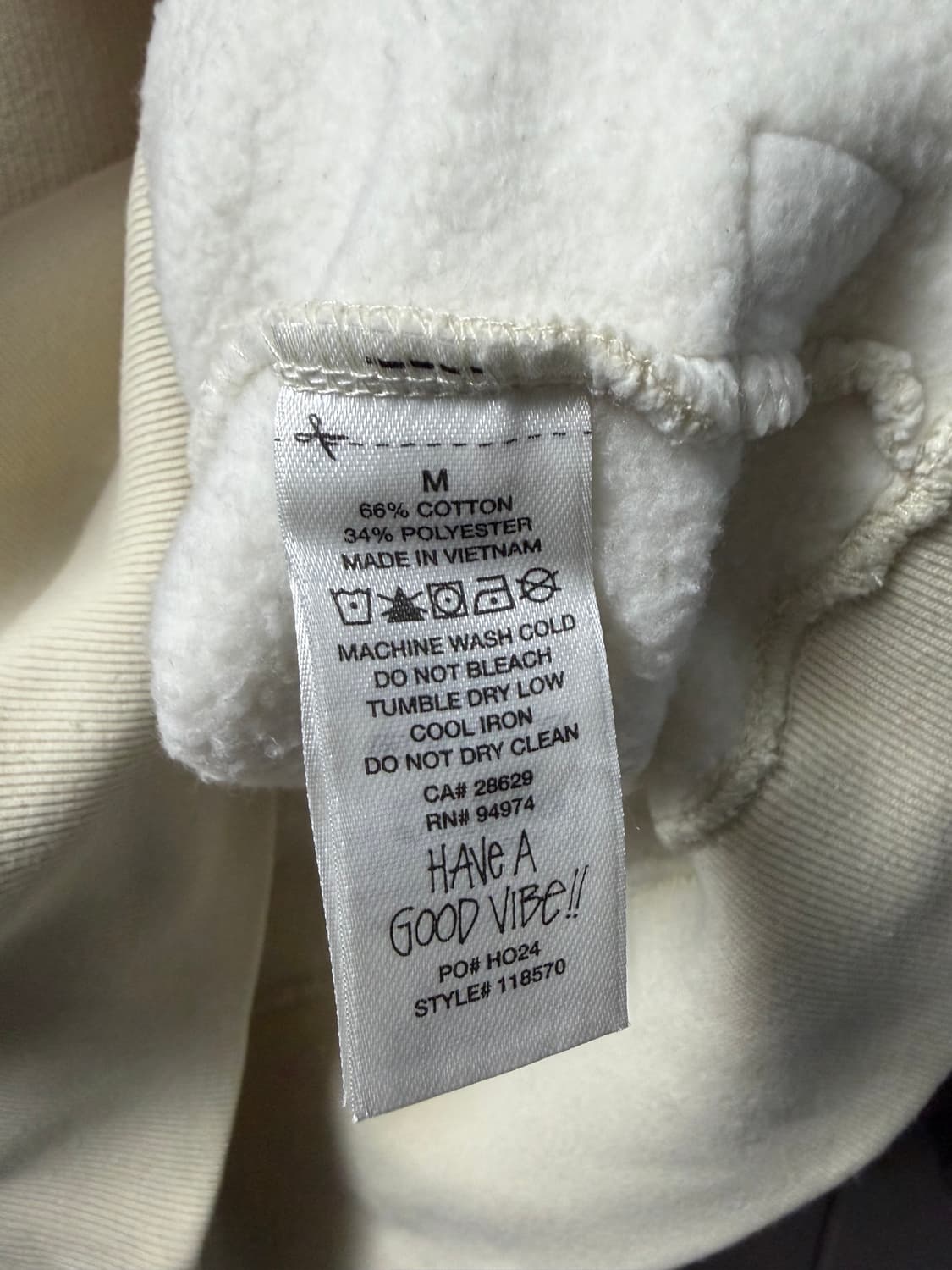 스투시 릴렉스 크루넥 (Natural) M사이즈 상품이미지4