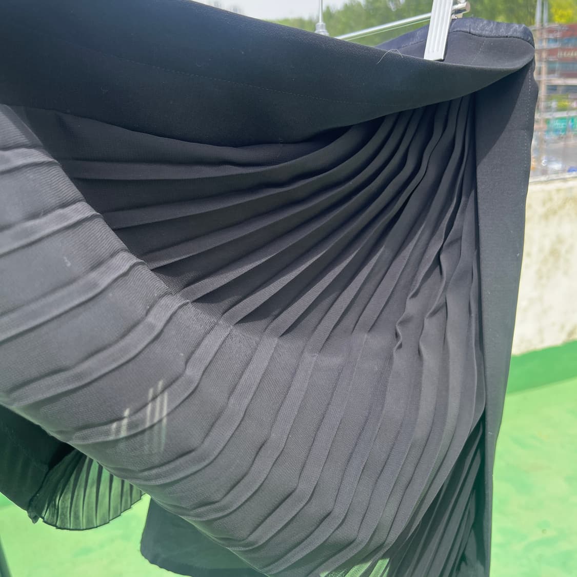 INDIVI Side Pleated Mini skirt 상품이미지3