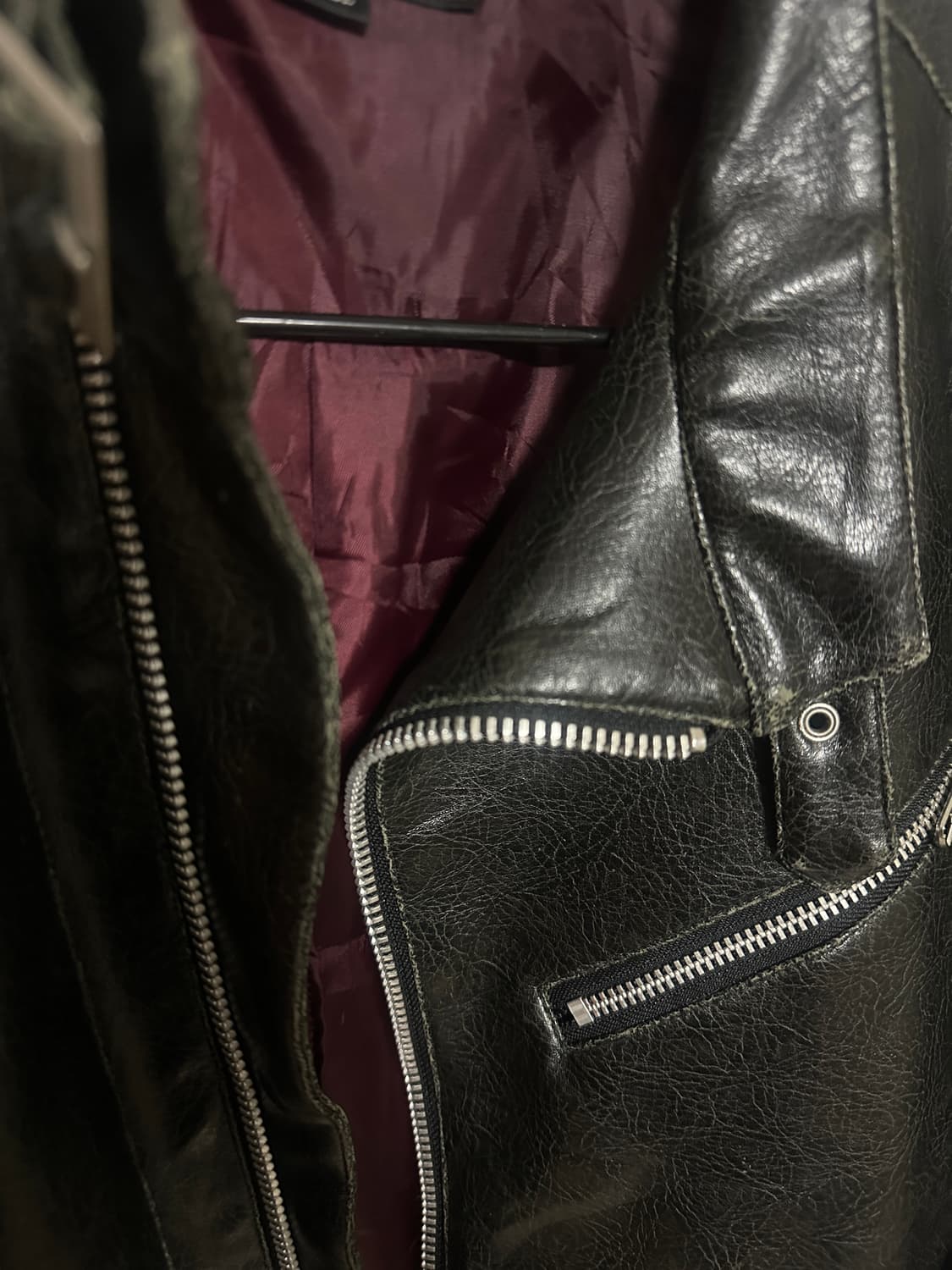 Japanese vintage vkei leather jacket 상품이미지7